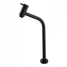 Torneira Lopazzi Link Preto Fosco Para Banheiros Lavabos Cubas e Lavatórios 30cm Altura 1/4 de Volta