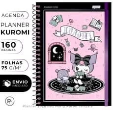 Planner 2026 Kuromi Agenda Capa Dura 160 Páginas Grande