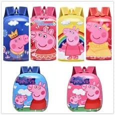 Mochila De Porco Infantil PEPPA Pr-Escola Do Jardim