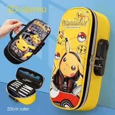 Estojo Multicamadas De Grande Capacidade/Pikachu Para Estudantes/Astronauta Do Ensino Médio