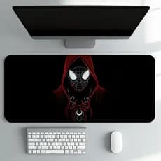 Mouse Pad Gamer Herói Aranha Vermelho Deskmat Grande Antiderrapante Setup PC Gamer Alta Precisão