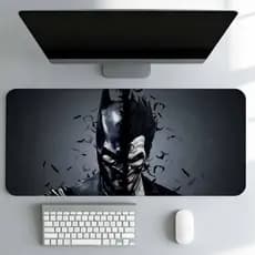 Mouse Pad Grande Mesa Gamer Heroi Morcego Btman Dark Deskmat Extra Grande Antiderrapante Premium