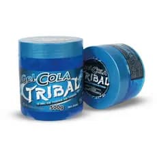 Gel Cola Tribal 500g Azul Mega fixação, Profissional, Modela e Fixa.