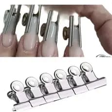 Presilhas Curvatura C Unhas De Gel Fibra Acrygel 22mm