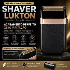 Barbeador Shaver Profissional LUKTON LFJ-3169 Máquina de Acabamento Elétrica Dupla Lâmina Recarregável
