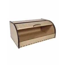 Porta Pão com Tampa Retrátil – Organizador de Cozinha para Armazenar Pães e Biscoitos