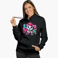 Moletom Feminino Menina Material Flanelado Quente e Perfeito Pro Frio