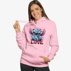 Blusa de Frio Feminina Moletom Diversas Cores Otima Qualidade Estampado Em DTF