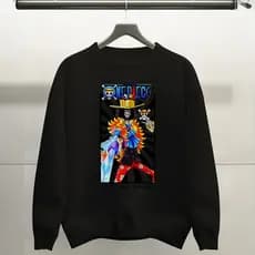 Moletom Careca  Personagem De Anime Tecido Algodão Blusa de frio Premium