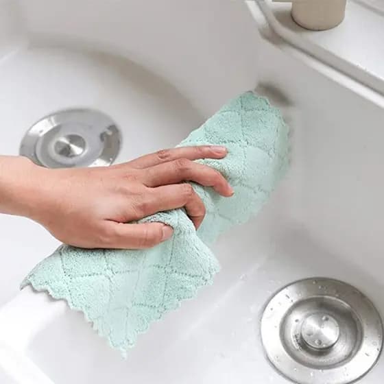 10 Peças Pano Microfibra Super Absorvente Para Limpeza Em Geral Nanofibra Para Carro, Mesa, Espelho