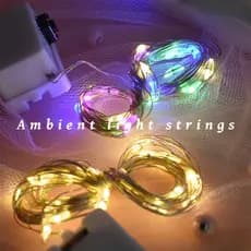 4 Unidades Fio Fada 2 Metro Cordão Luz Decolar Festas Leds Pilha Luzes De Led Para Cabana Bubble Led Novo
