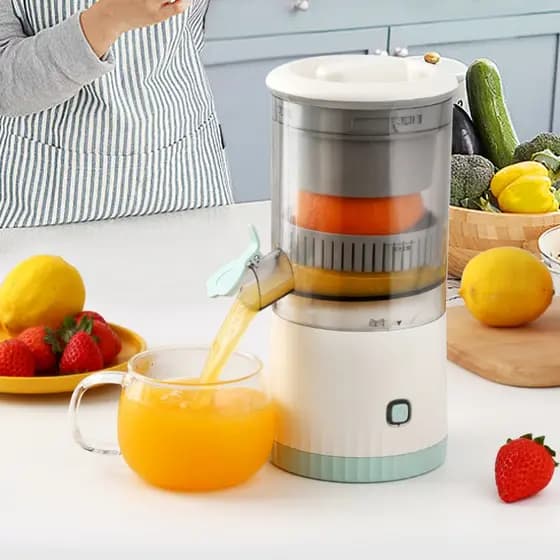 Espremedor Elétrico Laranja Limão Frutas Fazer Sucos Recarregável usb