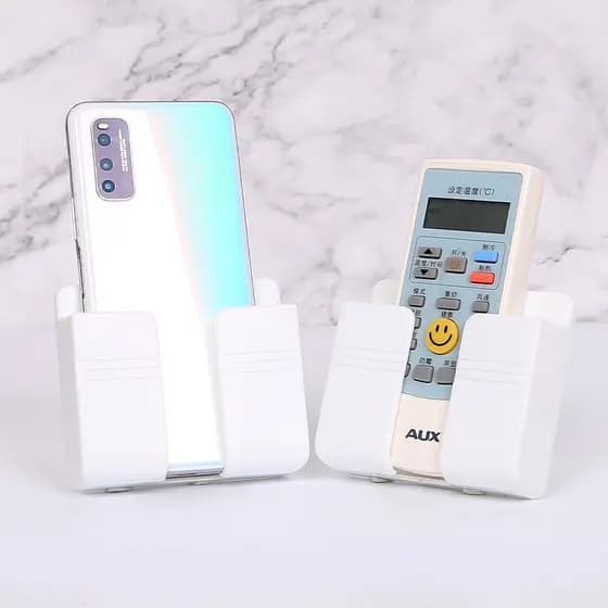 Suporte Multiuso De Parede Para Celular Controle Plástico Para Carregar Celular, Suporte Para Controle Remoto