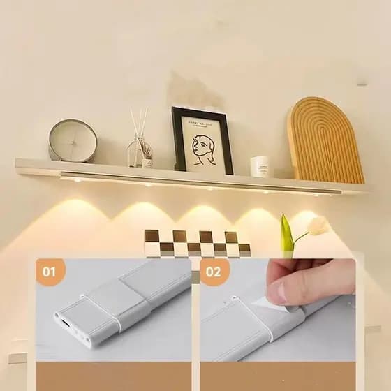 Branco Fita De Led 1M Pilha Corda Varal CordãO Mangueira Pilha Autocolante Promoção
