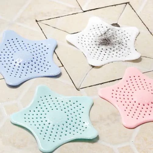 5 Tampa De Silicone Ralo Pia Tampa Estrela Cozinha Banheiro Universal Filtro