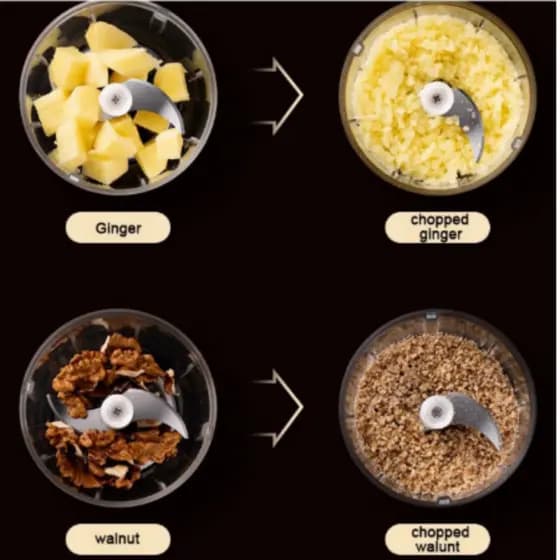 2 KIT Processador  Triturador Sem Fio Processador de legumes  Conveniência Promoção