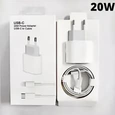 Carregador iPhone Original Turbo 20w + Cabo Usb-c Lightning iPhone 8 9 11 12 13 14 Pro Xr Xs