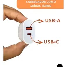 Carregador IPhone 17 Original Tipo C 50W Iphone 15 16 17 Plus Pro Max Cabo em Nylon Branco