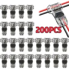 Conector De Fio De Baixa Tensão Tipo T , Emenda Rápida , Encaixe Em T2 , Sem Necessidade De Descascamento De Soldagem ,