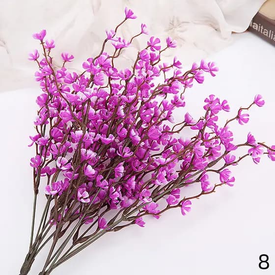 Flor artificial artificial artificial flor de ameixa ramo plástico flutuante neve flor de ameixa decoração para casa flo