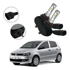 Kit Lâmpadas Ultra Led Farol Milha Fox 2010 2011 2012 Hb4 Prateado Branco-frio