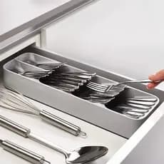 prático cozinha talheres bandeja de armazenamento titular da faca de plástico utensílios de cozinha organizador colher