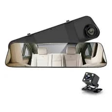 Retrovisor Gravador por Movimento Automotivo Câmera Traseira E Frontal Carro Segurança