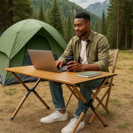 Mesa Auxiliar Ajustável Varios modelos camping acampamento
