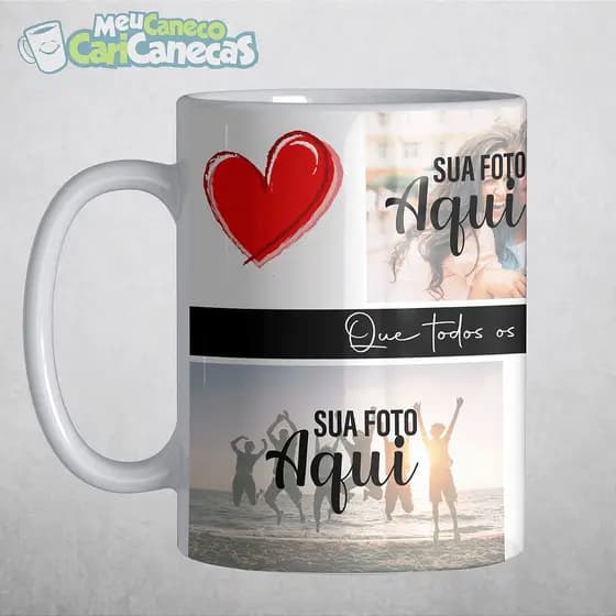 Caneca Personalizada Momentos - M2 (4 fotos)