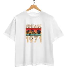 Camiseta Branca T-Shirt Coleção Retrô Data (poliéster) - Unissex