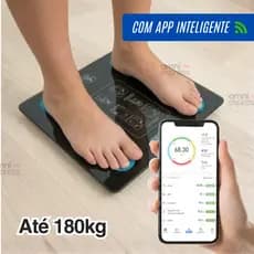 Balança Inteligente com Bioimpedância, App Integrado e Capacidade de até 180kg