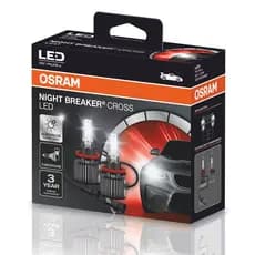 Par Lâmpada Osram Led Night Breaker Cross H8/H11/H16 6000k Super Branca