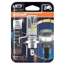Lâmpada Osram LED Riving® HL High Power H4 HS1 12v 8/12w 6000k Super Branca P/ Motos
