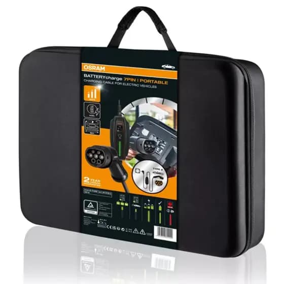 Carregador Portátil P Veículo Elétrico Osram 7 Pinos T2 5mt