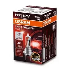 Lâmpada Osram Night Breaker Silver H7 +100% 3200K 12V