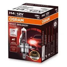 Lâmpada Osram Night Breaker Silver H4 +100% 3200K 12V