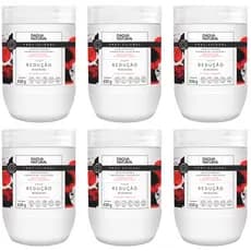 Kit 6 Unidades Creme Massagem Pimenta Negra Redutor Medidas E Celulite 650g D'Agua Natural