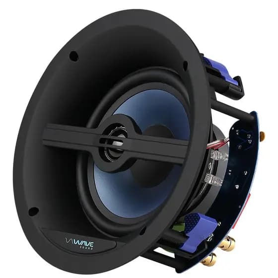 Caixa de embutir Wave Sound WSR120 6,5" 120w Tela Quadrada Branca