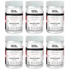 Kit 6 Potes Creme de Massagem Dagua Natural Pimenta Negra 1kg Redução de Medidas e Celulite