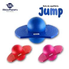 BOLA DE EQUILÍBRIO AERÓBICA  JUMP INFLÁVEL COM PLATAFOMA COM BOMBA