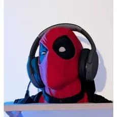 Cabeça Deadpool - Suporte para Fones de Ouvidos Headset