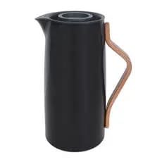 Garrafa Térmica Inox 1 Litro Preto Conserva Bebidas Quentes Frias