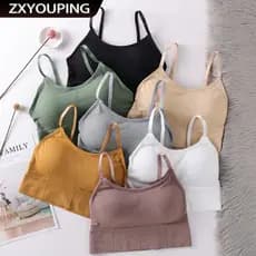 ZXYOUPING Sutiã Esportivo Feminino Costas Do Quick Dry Padded Gym Fitness Running Sport Brassiere Tops Push Up Bras Crop Top