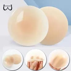 ZXYOUPING 3Pair Tampa De Mamilo De Silicone Reutilizável Invisível À Prova D'água , Adesivos Tamanho Plus , Fita Adesiva D'água Com Caixa