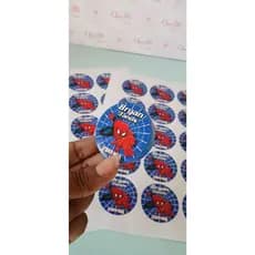 Adesivos personalizados e recortados 5x5cm para Lembrancinhas - Homem Aranha