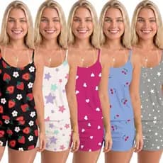 Kit Conjuntos Pijama Baby Doll Short Doll Estampado Sem Bojo Original Conjunto Pijamas