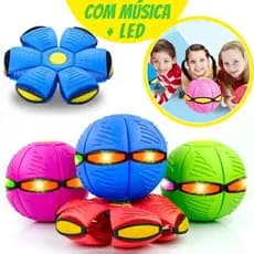 Brinquedo Fidget popit Bola de disco voador 2 Led Brinquedo com mola ESTOQUE BRASIL