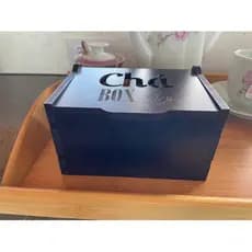 Caixa de chá em MDF 6mm Decoração cantinho de café