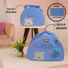 Kit Bolsa Maternidade 2 Peças  Redonda Pérola  + Mimo Moyses Baby