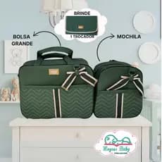 Kit Bolsa Maternidade 2 Peças Laço  + Mimo Moyses Baby